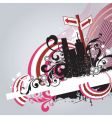 Urban grunge city vector image