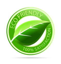 Green eco friendly tags vector image