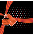 Halloween ribbon vector image