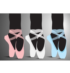Ballet shoes vector image