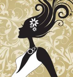 Funky fashion model vector image