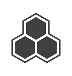 Hexagon icon vector image