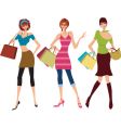 Funky fashion models vector image