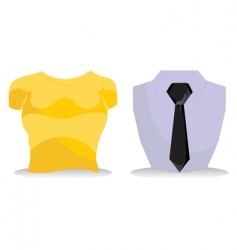 Clothes icons vector image