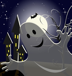 Helloween ghost vector image