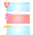 Banners with three different design vector image