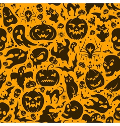 Halloween seamless pattern Royalty Free Vector Image