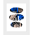 Abstract Collage Design vector image