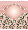 Vintage floral background vector image