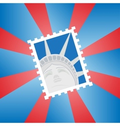 Postage stamp vector image