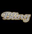Bling bling style vector image