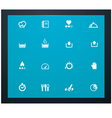 Cooking related pictograms vector image