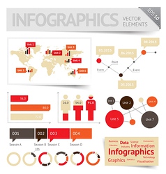 Infographic design elements vector image