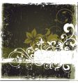 Floral graphic background vector image