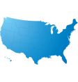 Us map plain vector image