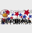 Basketball players vector image