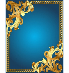 Vintage Golden Frame vector image