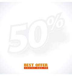 Label percent vector image