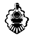 Old locomotive vector image
