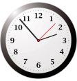 Office clock vector image