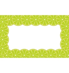 Orange lime frame vector image