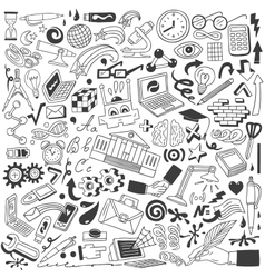 Education doodles vector image