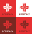 Red medicine logo vector image