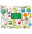 School doodle vector image
