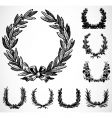 Ornate wreaths vector image