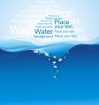Water background vector image
