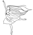Ballerina vector image