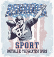 American sport football vector image