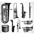 Antique instruments vector image