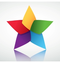 Colorful star symbol vector image