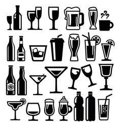 Beverages icon vector image