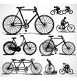 Retro bikes vector image
