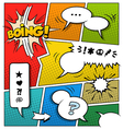 Comic Color Stripes Template2 vector image