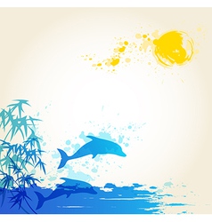 Sea blue vector image