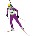 Biathlon vector image