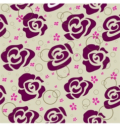 Vintage Roses Pattern Vintage Roses Pattern vector image