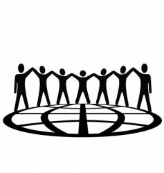 Global people vector image