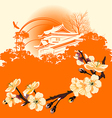 Japanese houses vector image