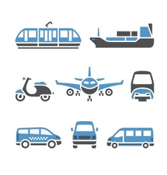 Transport Icons - A set of ninth vector image