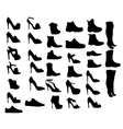Shoes silhouette eps10 vector image