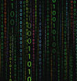 Color stream of binary codes vector image