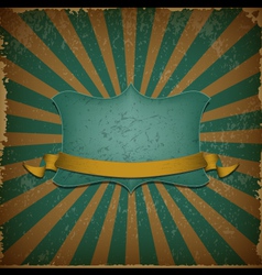 Retro label background vector image
