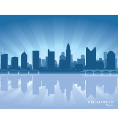 Columbus ohio skyline vector image