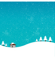 Winter background vector image