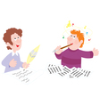 Poet and composer vector image