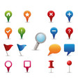 Gps icon set vector image